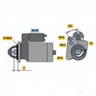 Стартер BOSCH DW (R) 12V 1,4 KW 0001108182 BX108182 303176 - Изображение 4