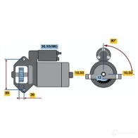 Стартер BOSCH Fiat Ducato (250) 3 Кабина с шасси 2.2 100 Multijet 2.2 D 100 л.с. 2006 – 2025 277CTQ R78-M28 12V (R) 0001109205