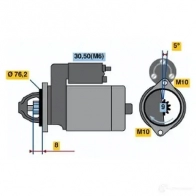 Стартер BOSCH BUMMJZ DW (R) 12V 1,4 KW 0001108156 Ford Scorpio 2 (FE, GFR, GGR) Универсал 2.9 i 24V 207 л.с. 1994 – 1998