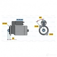 Стартер BOSCH DB (L) 12V 1,1 KW 0001121016 303357 S68PNR2 - Изображение 7