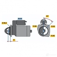 Стартер BOSCH OWZSFJ4 1 275 0986012750 331005