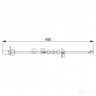 Датчик износа тормозных колодок BOSCH AP1 050 1987473583 351580 MH3W78 - Изображение 2
