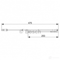 Датчик износа тормозных колодок BOSCH 1987473548 Y7IHT 46 351545 4047025642385 - Изображение 3