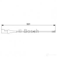 Датчик износа тормозных колодок BOSCH 1987473574 AP 1041 351571 QBW37 - Изображение 2
