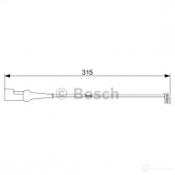 Датчик износа тормозных колодок BOSCH 1987473572 351569 AP103 9 BPYGTI6 - Изображение 2