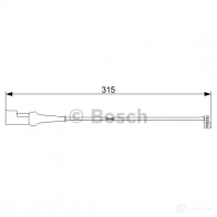 Датчик износа тормозных колодок BOSCH 1987473549 351546 R91OD7 AP103 9 - Изображение 2