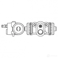 Рабочий тормозной цилиндр BOSCH W C2387 NPVVQ 369517 f026002387 - Изображение 2