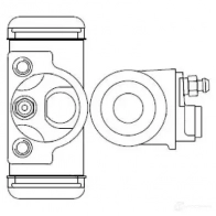 Рабочий тормозной цилиндр BOSCH 369502 HDAD3MX WC23 72 f026002372 - Изображение 2