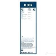 Щетка стеклоочистителя BOSCH 3397011429 H 307 360801 H307 - Изображение 6