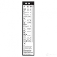 Щетка стеклоочистителя BOSCH WEZH4EE 1193517383 3397006831 AP 18 U - Изображение 4