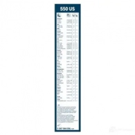 Щетка стеклоочистителя BOSCH 550 US M8GDOVH 3397004591 360438 - Изображение 2