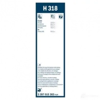 Щетка стеклоочистителя BOSCH 1425134647 H 318 FRROUU 3397015303 - Изображение 7