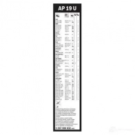 Щетка стеклоочистителя BOSCH XSCPR55 AP 19 U 1193517384 3397006832 - Изображение 3