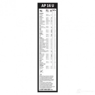 Щетка стеклоочистителя BOSCH 3ZKXA AP 16 U 3397006829 1193517381 - Изображение 6
