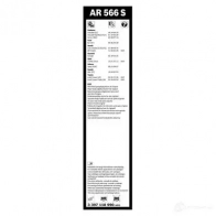 Щетка стеклоочистителя BOSCH AR 566 S 3397118990 OHWDF5A 361221 - Изображение 7