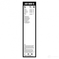 Щетка стеклоочистителя BOSCH 3397118989 Y3APA4V 361220 AR 989 S - Изображение 6