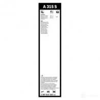 Щетка стеклоочистителя BOSCH A 315 S IDVPAT 3397014315 1193518168 - Изображение 8
