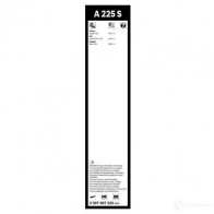 Щетка стеклоочистителя BOSCH JKTTCP5 3397007225 A 225 S 360554 - Изображение 7