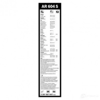 Щетка стеклоочистителя BOSCH AR 604 S ASGGW 361167 3397118908 - Изображение 8