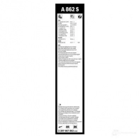 Щетка стеклоочистителя BOSCH QMJN29 3397007862 A 862 S 360651 - Изображение 9