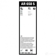 Щетка стеклоочистителя BOSCH AR 658 S 1193518162 IY2QO 3397014281 - Изображение 2