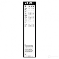 Щетка стеклоочистителя BOSCH 6GM5IA 1193517708 AR 380 U 3397008931 - Изображение 4