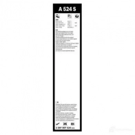 Щетка стеклоочистителя BOSCH 3397007524 360603 WK358 A 524 S - Изображение 2