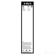 Щетка стеклоочистителя BOSCH A 052 S Skoda EFSIUYS 3397009052