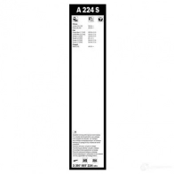 Щетка стеклоочистителя BOSCH 360553 A 224 S 3397007224 FFT98CE - Изображение 5