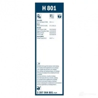 Щетка стеклоочистителя BOSCH H 801 360471 W297A4 3397004801 - Изображение 8