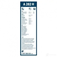 Щетка стеклоочистителя BOSCH A282H 360703 3397008634 A 282 H - Изображение 11