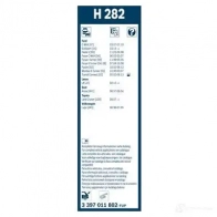 Щетка стеклоочистителя BOSCH Q1OVW 360827 3397011802 H 282 - Изображение 7