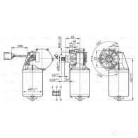 Мотор стеклоочистителя, дворников BOSCH UVHUF L 4047024780323 334891 0986337401 - Изображение 4