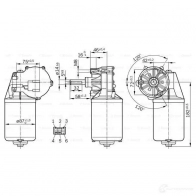Мотор стеклоочистителя, дворников BOSCH 0986337410 W 8RIQO8 4047024780309 1423083740