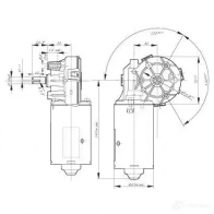 Мотор стеклоочистителя, дворников BOSCH f006wm0310 X1CE8F 1423190371 CEP 24 V 46 W - Изображение 7