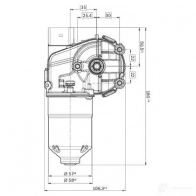 Мотор стеклоочистителя, дворников BOSCH 0390243610 14ID3V 1424788636 C EP - Изображение 9