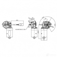 Мотор стеклоочистителя, дворников BOSCH 367539 f006b20057 12,0 V 3C6OME - Изображение 3