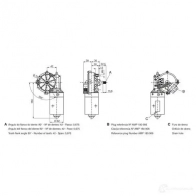Мотор стеклоочистителя, дворников BOSCH 0390242400 C DP 325344 FL1UGR - Изображение 2