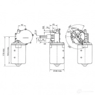 Мотор стеклоочистителя, дворников BOSCH E -W 0390442410 1423138739 KFA2MT