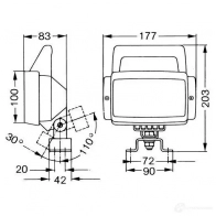 Рабочее освещение BOSCH 0306482010 KR CKAKI 321623 3165141686562 - Изображение 2