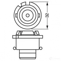 Лампа ксеноновая D2S P32D-2 35 Вт 12 В BOSCH 2R CZ1 1987302914 1437241333 - Изображение 2
