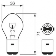 Лампа галогеновая S2 BA20D 35/35 Вт 12 В BOSCH TUTJ9 350207 1987302105 12V 35/35W S2 PURE LIGHT - Изображение 7