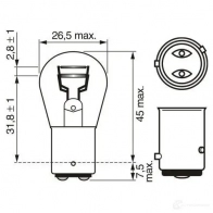 Лампа P21/4W 21/4 Вт 12 В BOSCH E1 2DR 1987301015 12V 21/4W P21/4W PURE LIGHT 350000 - Изображение 5