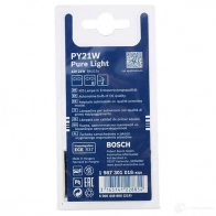 Лампа PY21W 21 Вт 12 В BOSCH E1 2FH 1987301018 12V 21W PY21W PURE LIGHT 350003 - Изображение 3