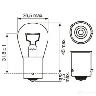 Лампа PY21W BAU15S 21 Вт 24 В BOSCH 1987302866 350538 Z 04R40B