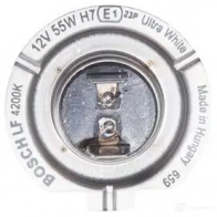 Лампа галогеновая H7 ULTRA WHITE 55 Вт 12 В 4200K BOSCH K U3UW 1987301182 1437241334 - Изображение 7