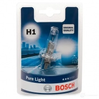 Лампа галогеновая H1 P14.5S 55 Вт 12 В BOSCH 1987301005 E1 22J 12V 55W H1 PURE LIGHT 349986 - Изображение 2