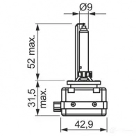 Лампа ксеноновая D3S PK32D-5 35 Вт 42 В 4200K BOSCH 1987302907 D3S D3S 35W PK32D-5 XENON 350554 - Изображение 6