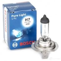 Лампа галогеновая H7 PX26D 55 Вт 12 В 4000K BOSCH 1987302071 12V 55W H7 PURE LIGHT Blister 1pcs - 1 987 301 012 350178 - Изображение 2