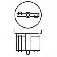Лампа накаливания W3W W2.1X9.5D 3 Вт 24 В BOSCH 350543 1987302871 HUXIW 7 - Изображение 3